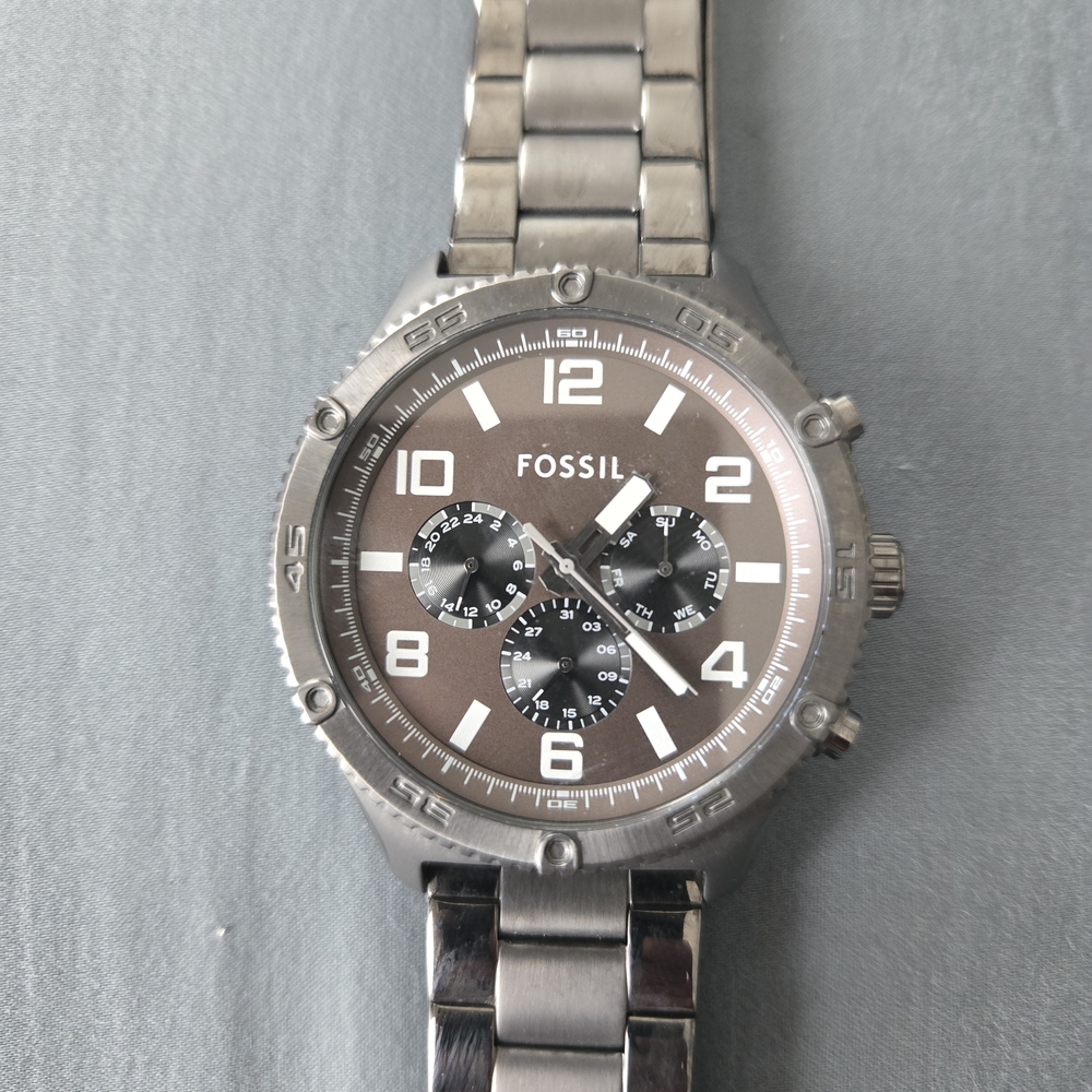 Fossil Silver and Brown Men's Watch